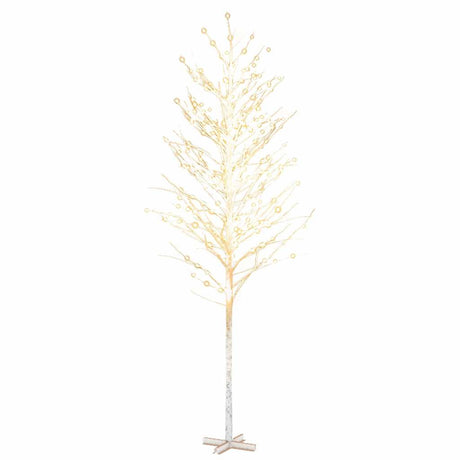 Vidaxl Berkenboom LED 672 LEDs warm Weiß 400 cm Weiß