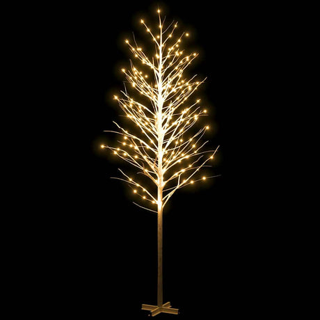 Vidaxl Berkenboom LED 672 LEDs warm Weiß 400 cm Weiß