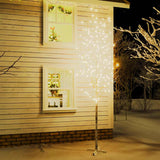 Vidaxl Berkenboom LED 672 LEDs warm Weiß 400 cm Weiß