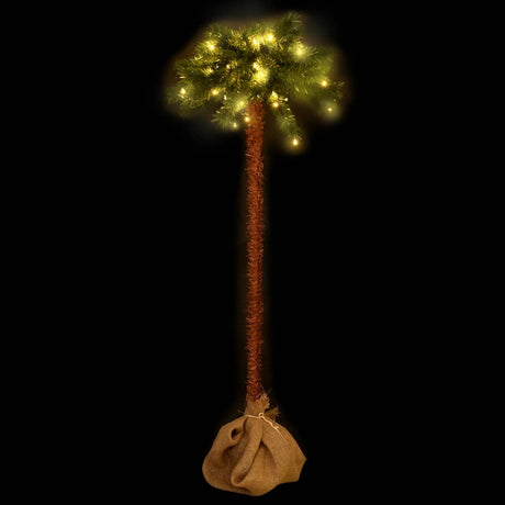 Vidaxl kunstpalm Baum mit LEDs 120 cm
