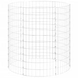 Vidaxl -Kompostbehälter Ø100x100 cm verzinkter Stahl