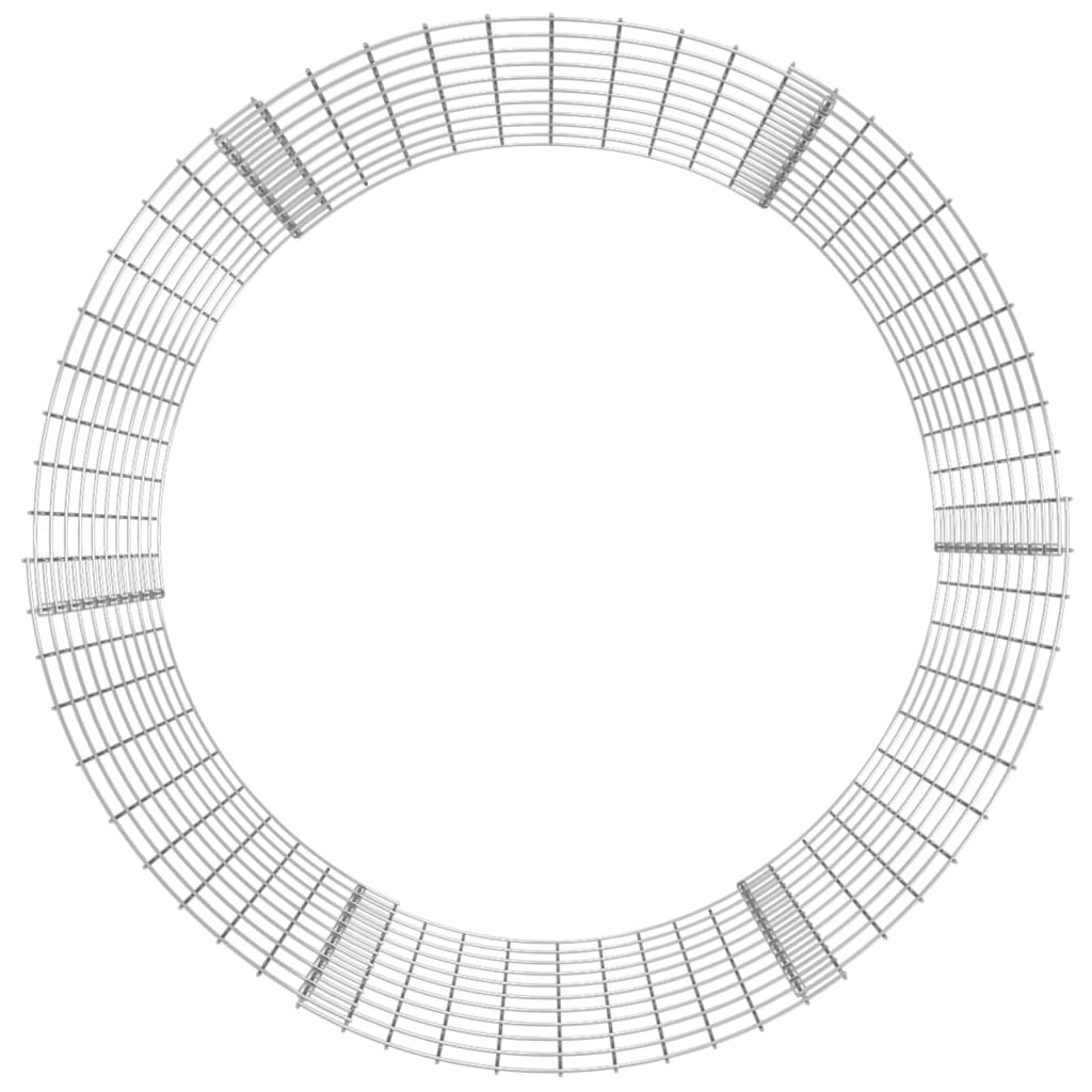 Vidaxl -Kompostbehälter Ø100x100 cm verzinkter Stahl
