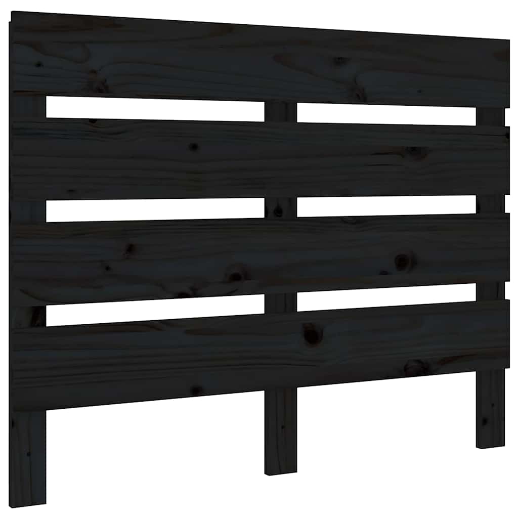 Vidaxl hoofdbord 100x3x80 cm massief grenenhout zwart
