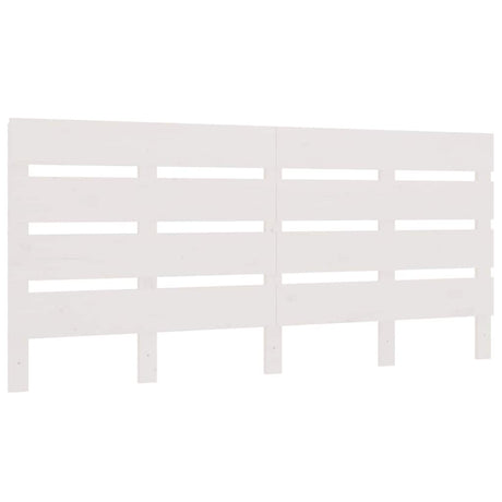 Vidaxl hoofdbord 120x3x80 cm massief grenenhout wit