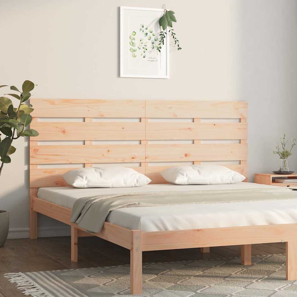 Vidaxl hoofdbord 150x3x80 cm massief grenenhout