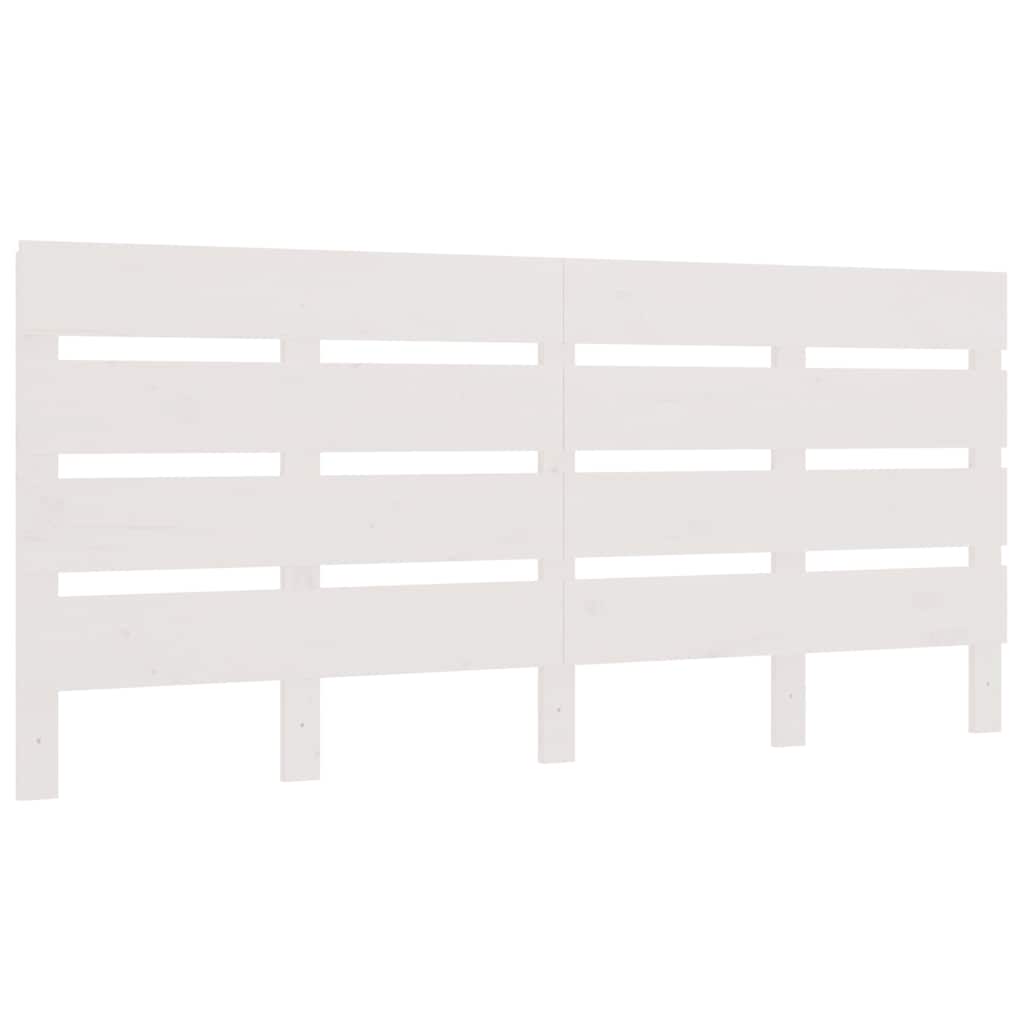 Vidaxl hoofdbord 135x3x80 cm massief grenenhout wit