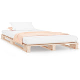 Vidaxl palletbed massief grenenhout 100x200 cm
