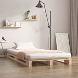 Vidaxl palletbed massief grenenhout 100x200 cm