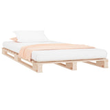 Vidaxl palletbed massief grenenhout 90x190 cm