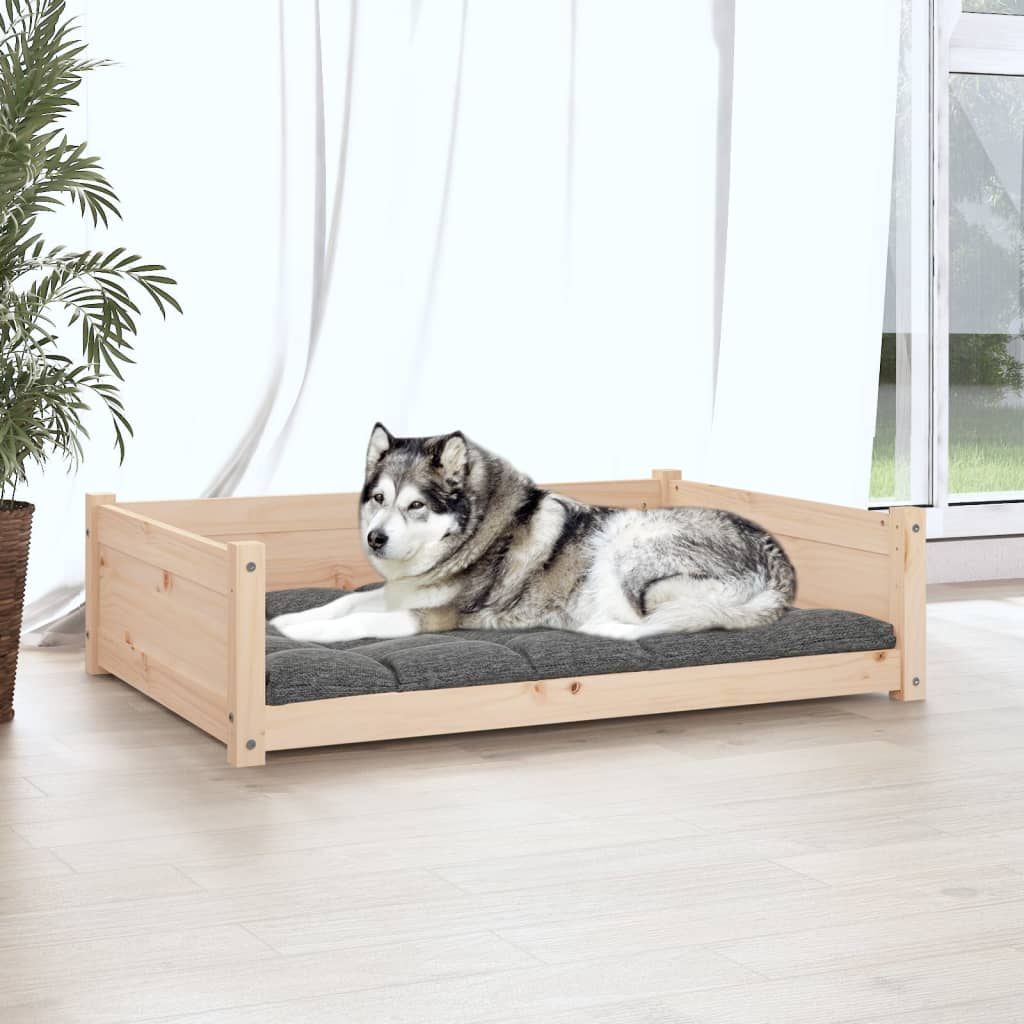 Vidaxl Dog Basket 105.5x75.5x28 cm Solid fyrretræ