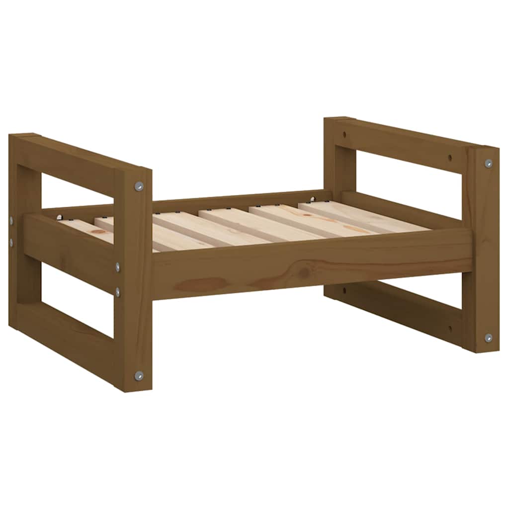 Vidaxl Hundekorb 55,5 x 45,5 x 28 cm Festkiefer Honigbraun