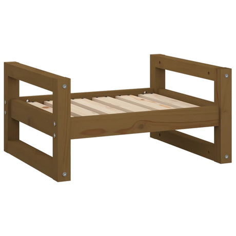 Vidaxl Hundekorb 55,5 x 45,5 x 28 cm Festkiefer Honigbraun