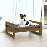 Vidaxl Hundekorb 55,5 x 45,5 x 28 cm Festkiefer Honigbraun