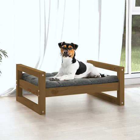 Vidaxl Hundekorb 55,5 x 45,5 x 28 cm Festkiefer Honigbraun