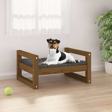 Vidaxl Hundekorb 55,5 x 45,5 x 28 cm Festkiefer Honigbraun