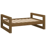 Vidaxl Hundekorb 75,5 x 55,5 x 28 cm Festkiefer Honigbraun