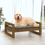 Vidaxl Hundekorb 75,5 x 55,5 x 28 cm Festkiefer Honigbraun