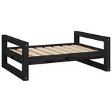 Vidaxl Hundekorb 75,5 x 55,5 x 28 cm Festkiefer Kiefer Schwarz