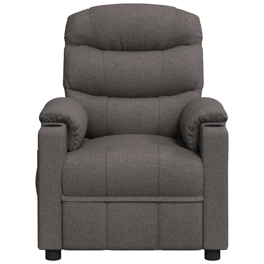 Vidaxl fauteuil verstelbaar stof donkergrijs