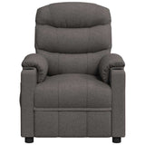 Vidaxl fauteuil verstelbaar stof donkergrijs