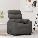 Vidaxl fauteuil verstelbaar stof donkergrijs