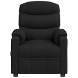 Vidaxl fauteuil verstelbaar stof zwart
