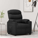Vidaxl fauteuil verstelbaar stof zwart