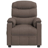 Vidaxl fauteuil verstelbaar stof taupe