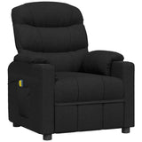 Vidaxl massagestoel stof zwart