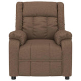 Vidaxl fauteuil verstelbaar stof bruin
