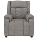 Vidaxl fauteuil verstelbaar stof taupe