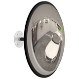 Miroir de trafic vidaxl pour intérieur convexe Ø40 cm noire acrylique