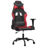 Vidaxl massage gamestoel kunstleer zwart en rood