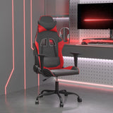 Vidaxl massage gamestoel kunstleer zwart en rood
