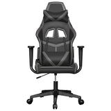 Vidaxl massage gamestoel kunstleer zwart en grijs