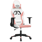 Vidaxl massage gamestoel kunstleer wit en roze