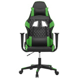 Vidaxl massage gamestoel kunstleer zwart en groen