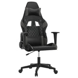 Vidaxl massage gamestoel kunstleer zwart en grijs