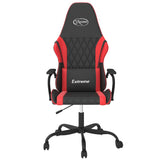 Vidaxl massage gamestoel kunstleer zwart en rood