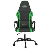 Vidaxl massage gamestoel kunstleer zwart en groen