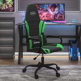 Vidaxl massage gamestoel kunstleer zwart en groen