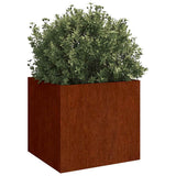 VIDAXL -Pflanzer 32x30x29 cm Corten Stahl