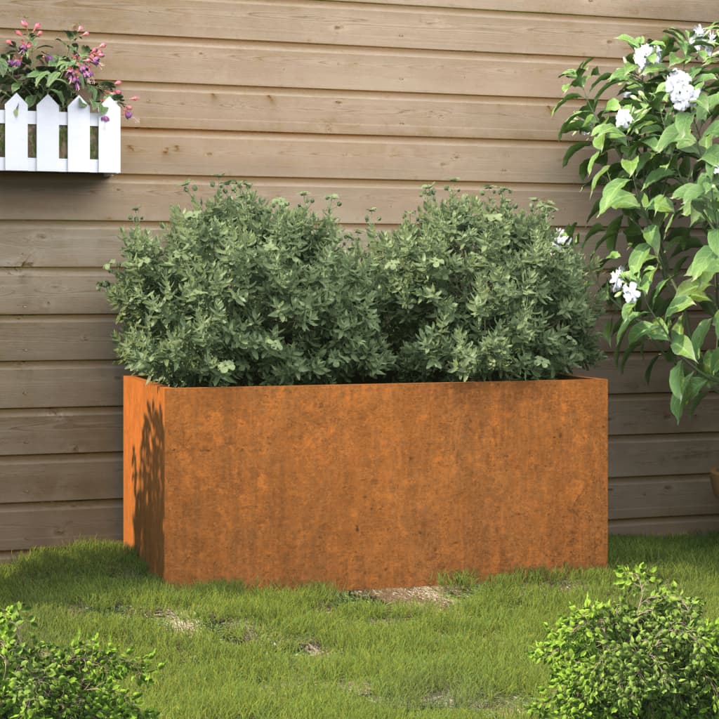 Vidaxl Planning Box 62x40x39 CM Corten Steel