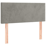 Vidaxl hoofdbord 80x5x78 88 cm fluweel lichtgrijs