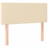 Vidaxl hoofdbord 90x5x78 88 cm stof crèmekleurig