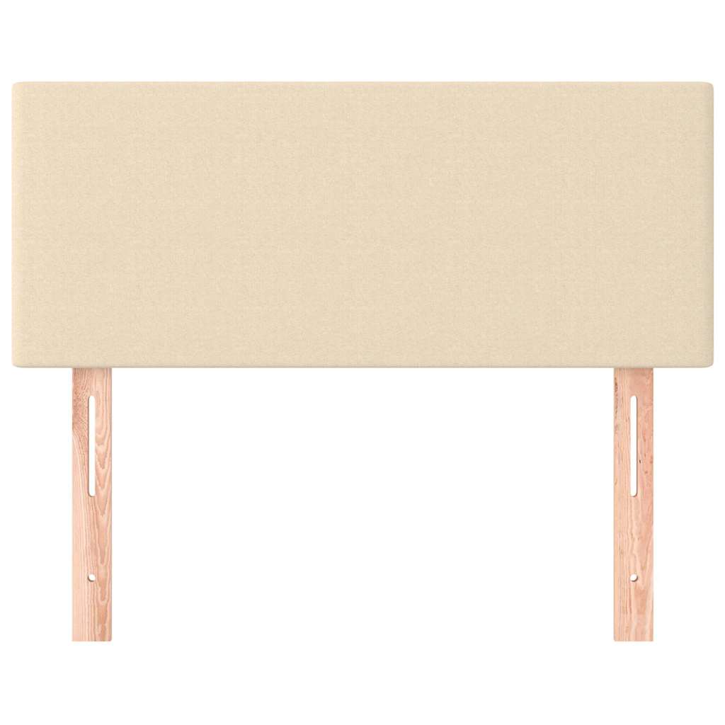 Vidaxl hoofdbord 100x5x78 88 cm stof crèmekleurig