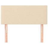 Vidaxl hoofdbord 100x5x78 88 cm stof crèmekleurig