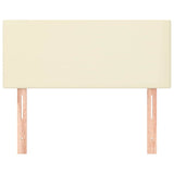 Vidaxl hoofdbord 100x5x78 88 cm kunstleer crèmekleurig
