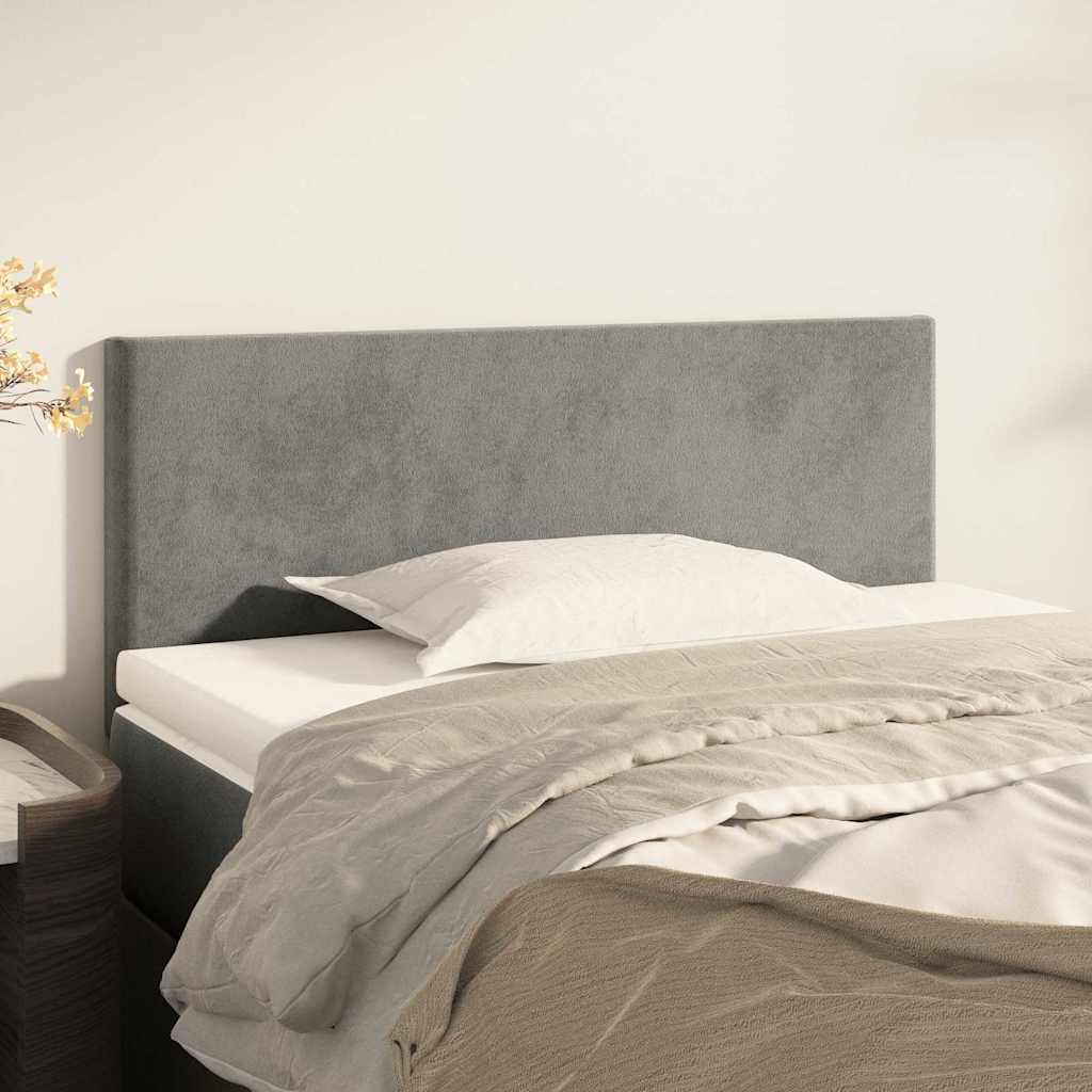 Vidaxl hoofdbord 100x5x78 88 cm fluweel lichtgrijs