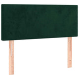 Vidaxl hoofdbord 100x5x78 88 cm fluweel donkergroen